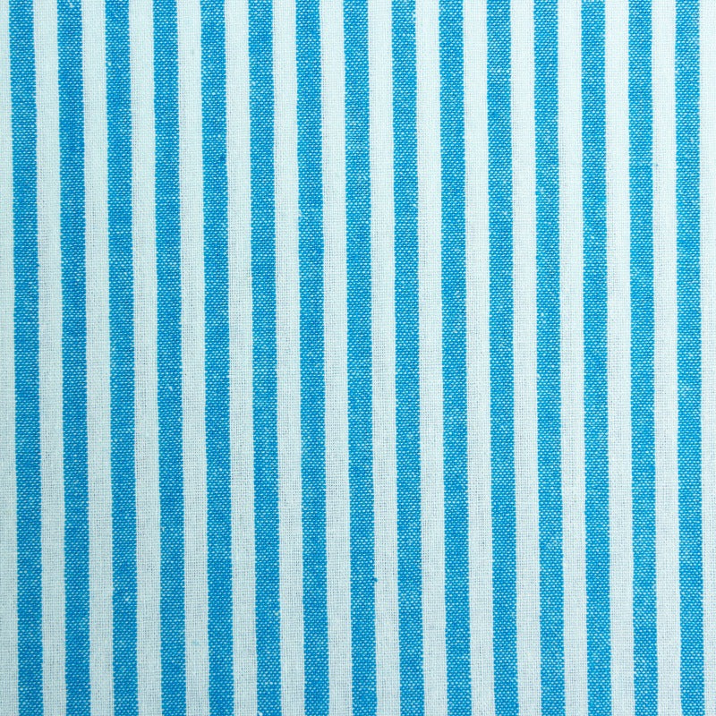 Washed Stripe Woven Cotton Fabric, Fine Stripes for Shirts & Crafts - Navy 11