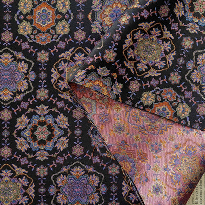 Gold Baoxiang Jacquard Fabric By The Yard | 8 Colors, 59" Wide for Jackets & Table Linens
