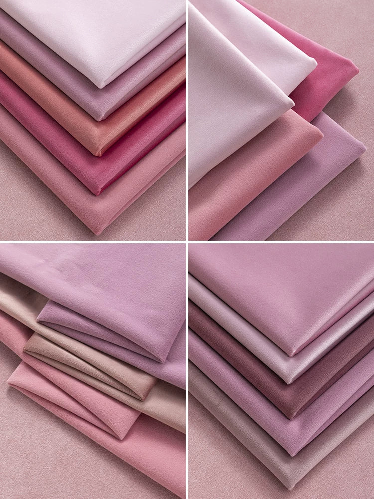 Pink Velvet Fabric, 17 Colors for Sofa Covers, Curtains & Backdrops