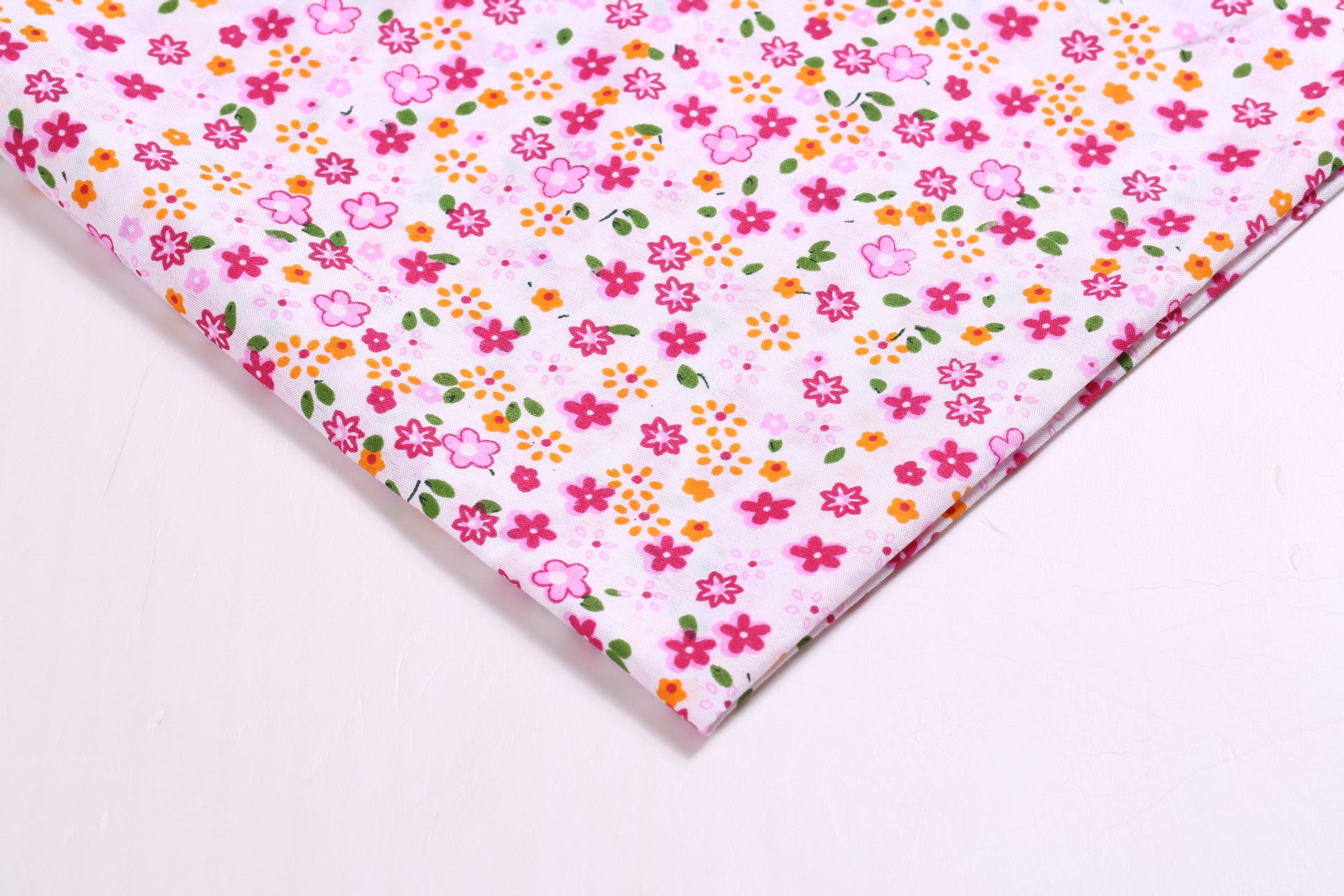 Polyester Plum Blossom Fabric, for Headwear & Table Decor - Plum Red