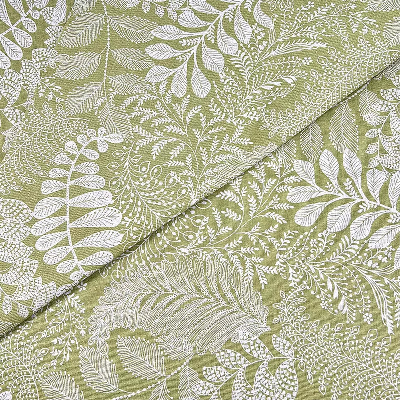 Vintage Floral Cotton Linen Fabric for Tablecloths & Sofa Covers