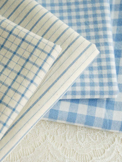 Cotton Yarn-Dyed Check Fabric, for Shirts & Table Linens