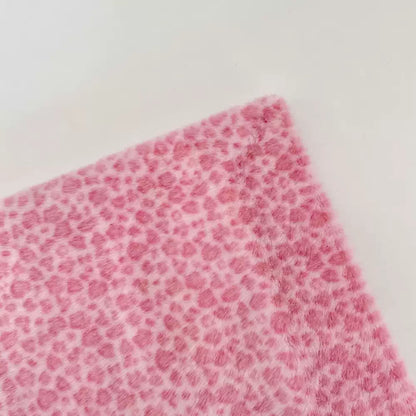 Polyester Leopard Fleece Fabric, for Cushions & Throws