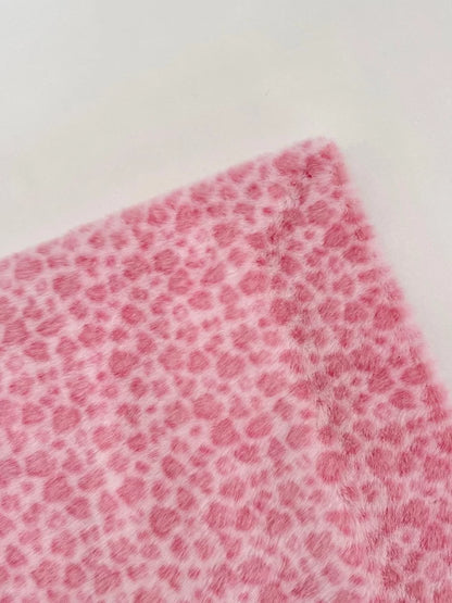 Polyester Leopard Fleece Fabric, for Cushions & Throws