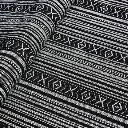Ethnic Cotton Linen Tablecloth Fabric, Vintage Woven for Home Decor - 24#