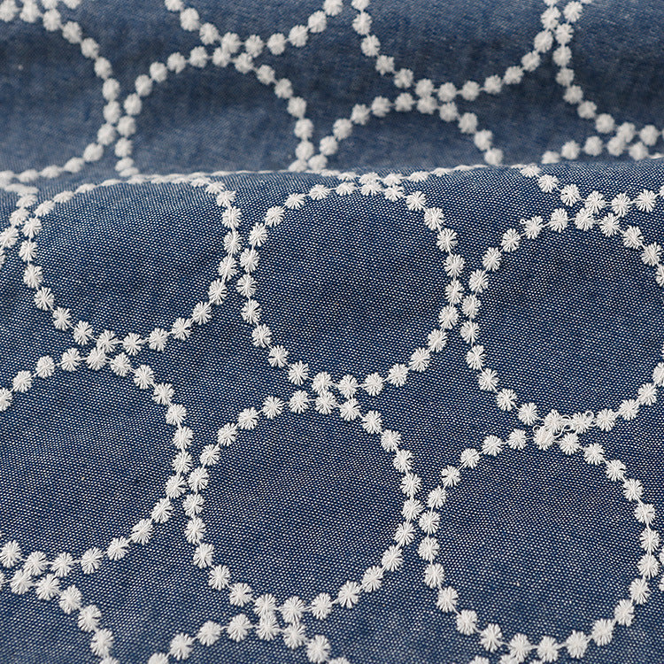 Ramie Cotton Embroidery Fabric, 55 in Wide