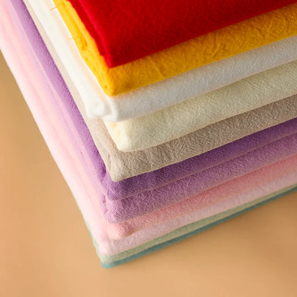 Washed Cotton Fabric, Pre-Dyed Solid for Embroidery & DIY Crafts
