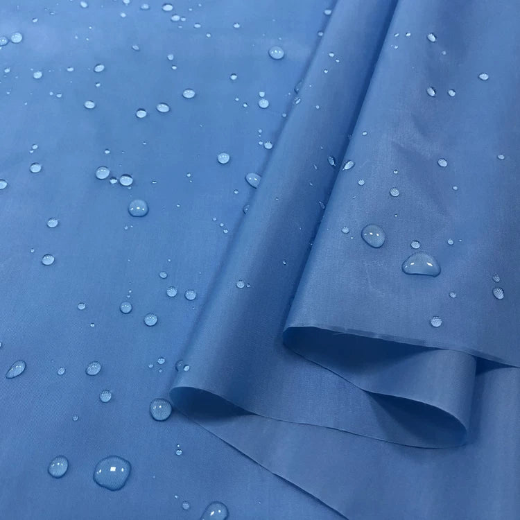 Waterproof Fabric, 150cm Polyester for Umbrellas, Tents & Curtains - Sky Blue