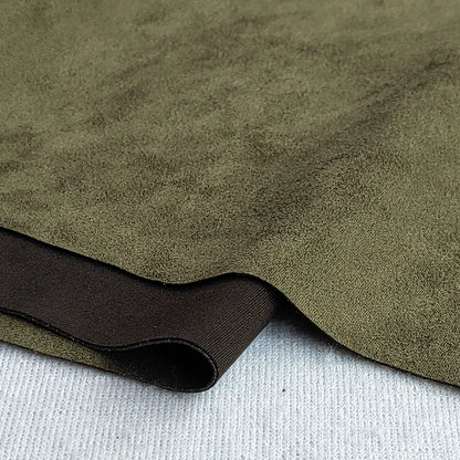 Stretch Suede Fabric, 23 Colors for Jackets, DIY Bags & Sofa Covers - Army Green 59#