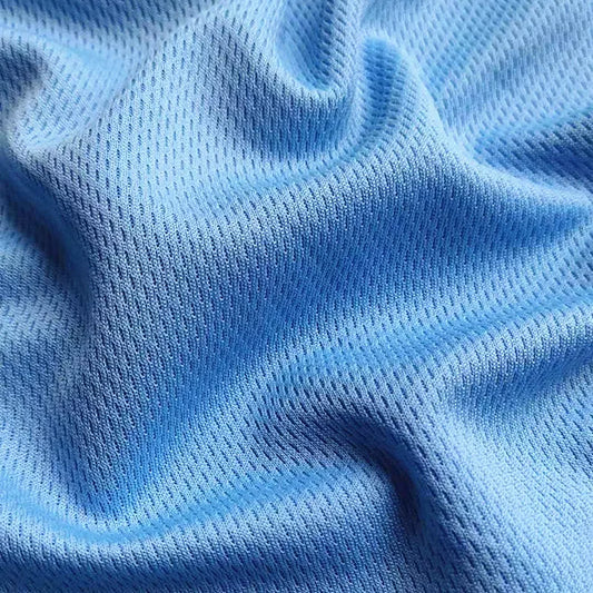 Moisture-Wicking Birdseye Polyester Knit Fabric, 4-Way Stretch