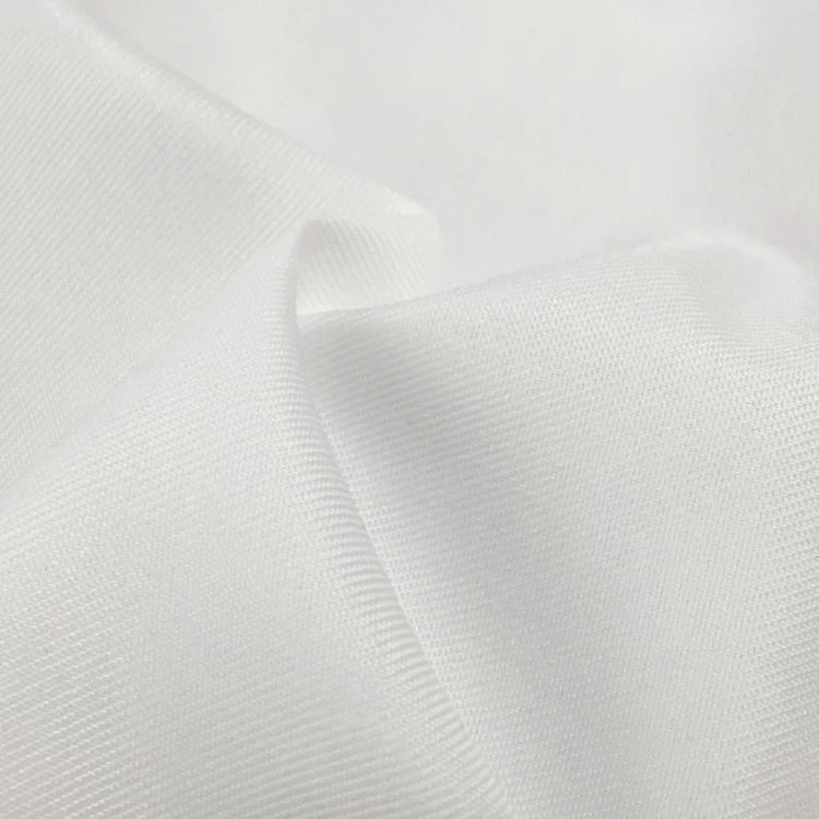 Uniform Fabric, Wool-Like Polyester for Workwear & Apparel - White