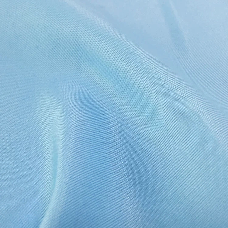Uniform Fabric, Wool-Like Polyester for Workwear & Apparel - Light Blue