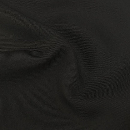Uniform Fabric, Wool-Like Polyester for Workwear & Apparel - Black