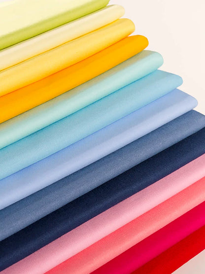 Cotton Twill Fabric, Solid, for Shirts, Bedding & Embroidery