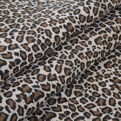 Cotton Linen Rustic Sofa Fabric, for Sofa Covers & Cushions - Leopard