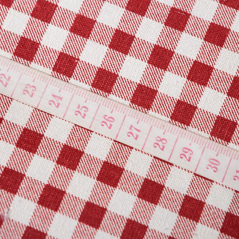 Japanese-Korean Style Cotton Gingham & Dot Fabric, Soft Cloth for Apparel & Decor