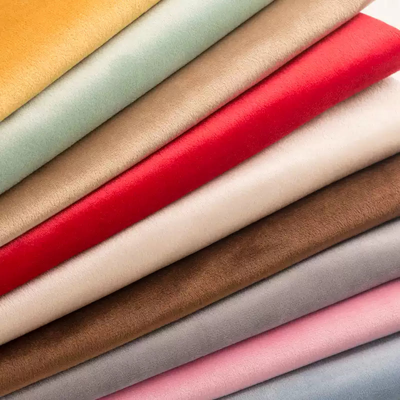 Velvet Fabric, Golden Velour Solid, for Cushions, Curtains & Costumes