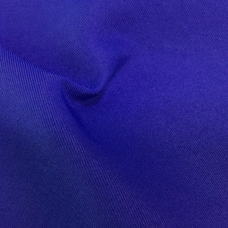 Uniform Fabric, Wool-Like Polyester for Workwear & Apparel - Royal Blue