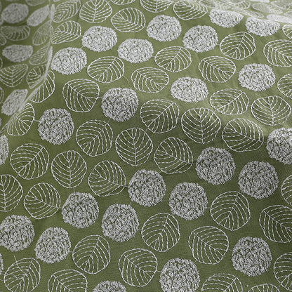 Botanical Leaf Embroidered - 2
