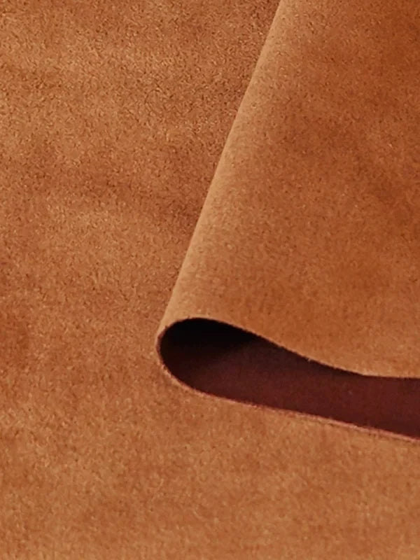 Brown Suede Upholstery Fabric for Sofa Covers & Cushions