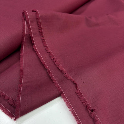Burgundy Cotton Voile Fabric, for Scarves & Dresses