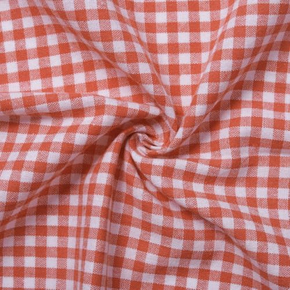 Check Fabric, Check, for Shirts & Curtains, 57 in Wide - Red
