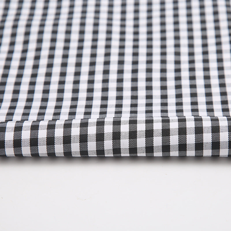 Check Fabric, Check, for Shirts & Curtains, 57 in Wide - Black 7