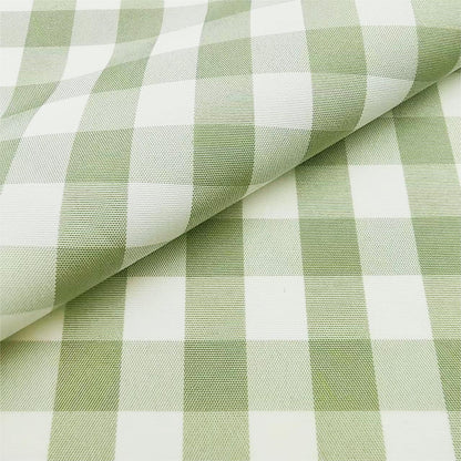 Check Fabric, Check, for Shirts & Curtains, 59 in Wide - Bean Green