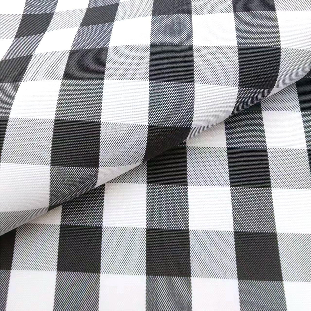 Check Fabric, Check, for Shirts & Curtains, 59 in Wide - Black