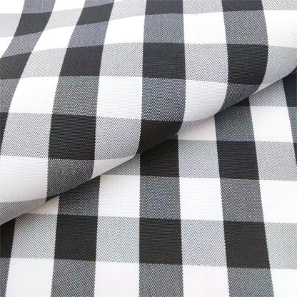 Check Fabric, Check, for Shirts & Curtains, 59 in Wide - Black