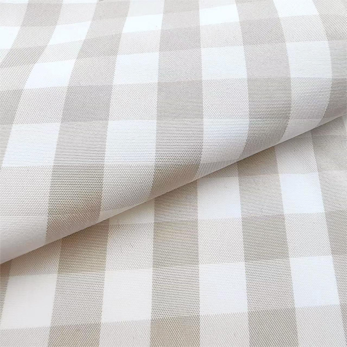 Check Fabric, Check, for Shirts & Curtains, 59 in Wide - Coffee Grey