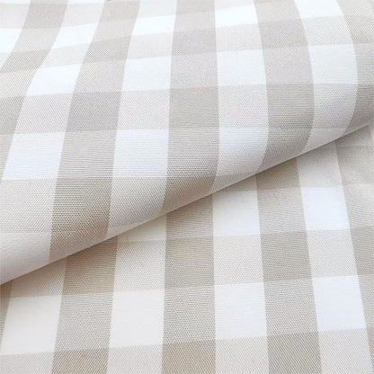 Check Fabric, Check, for Shirts & Curtains, 59 in Wide - Coffee Grey