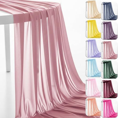 Chiffon Fabric, Printed, for Dresses & Overlays, 59 in Wide - Dusty Rose