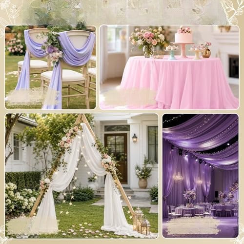 Chiffon Fabric, Printed, for Dresses & Overlays, 59 in Wide