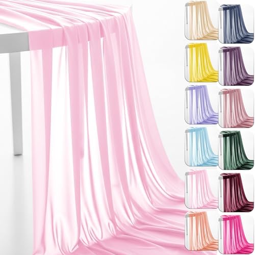 Chiffon Fabric, Printed, for Dresses & Overlays, 59 in Wide - Baby Pink