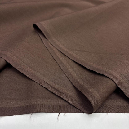 Chocolate Cotton Poplin, for Shirts & Dresses - Brown