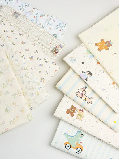 Class A Baby Cotton Fabric, Adorable Prints, for Babywear, Quilts & Bedding