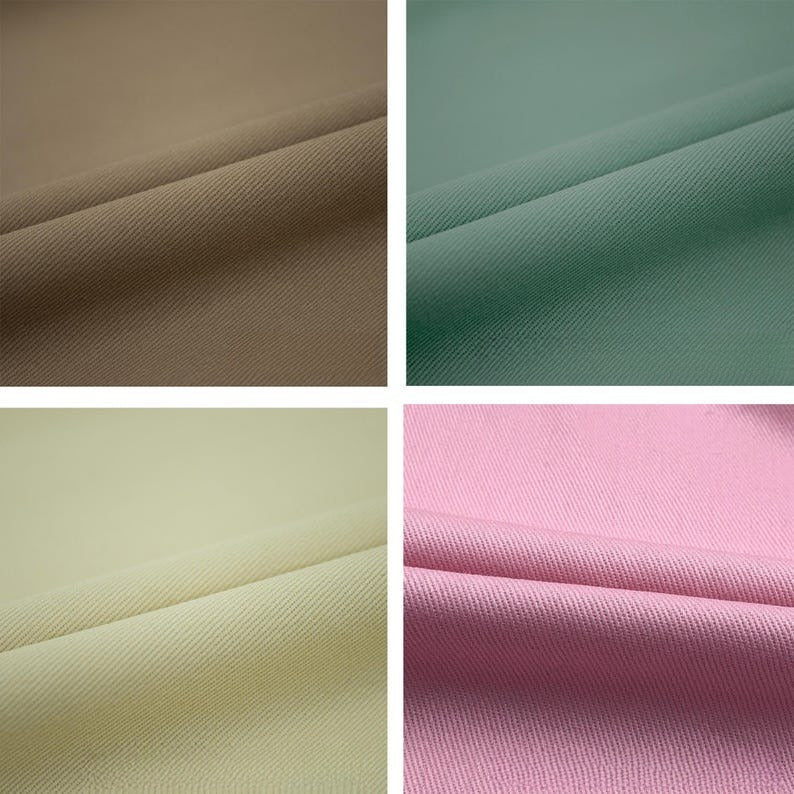 Colored Denim Fabric, 100% Cotton, 59 in Wide