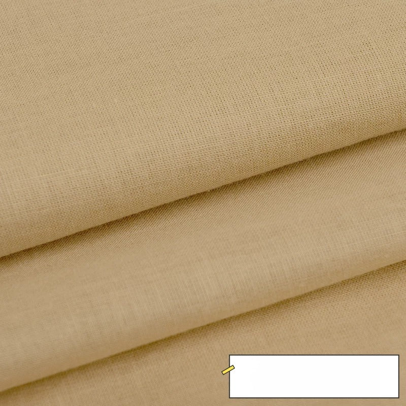 Cotton Lining Fabric, Plain Solid, for Baby Clothing, Dresses & Linings - Light Khaki