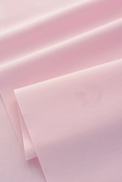 Washed Twill Poplin Fabric, Solid, for Shirts, Dresses & Blouses - Pink