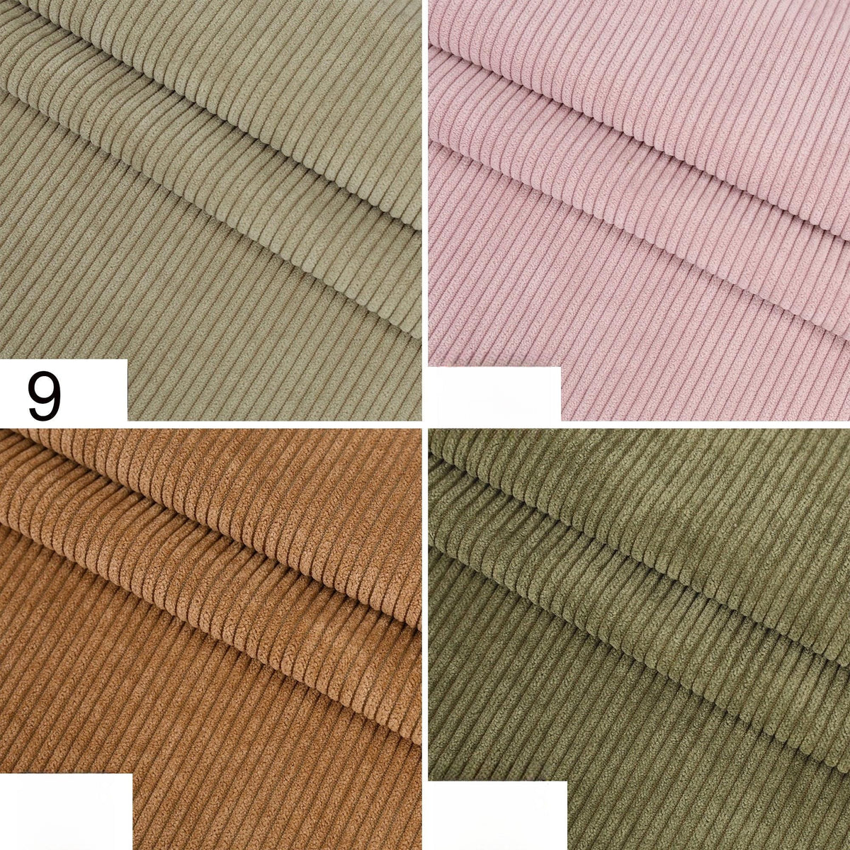 Cotton Corduroy Fabric, 8-Wale, 59 in Wide - Light Camel