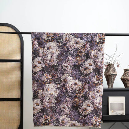 Monet Jacquard Sofa Fabric, for Sofa Covers & Cushions - Monet Purple