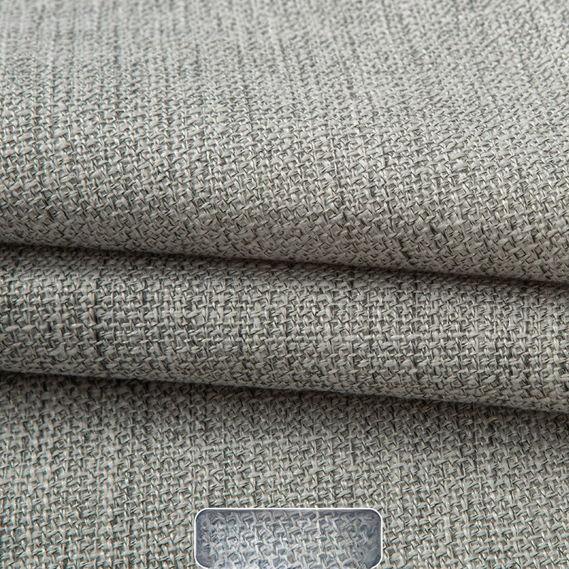 Linen-Look Fabric, Textured Solid, for Sofas, Curtains & Tablecloths - Light Beige Gray