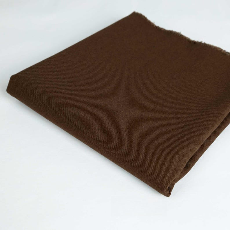 Organic Cotton Canvas, for Bags & Upholstery - Espresso
