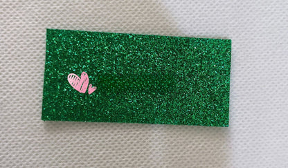 Chunky Glitter Fabric By The Yard | 25 Colors, 59" Wide for Wedding Decor & Hand Craft - Christmas Green