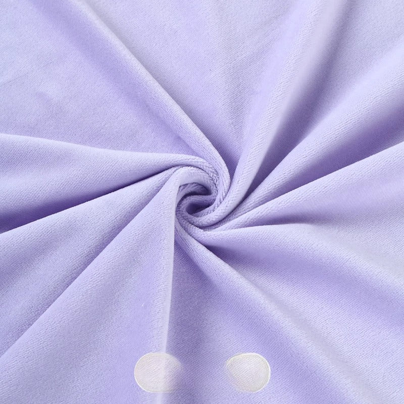 Crystal Velvet Doll Skin Fabric, Short Pile, for Plush Dolls, Toys & Linings - Light Purple