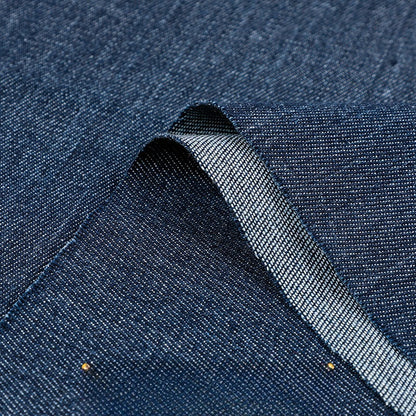 Heavy Washed Denim Fabric, Cotton Twill, for Jackets, Pants & Skirts - Deep Blue