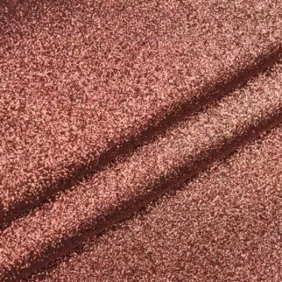 Chunky Glitter Fabric By The Yard | 25 Colors, 59" Wide for Wedding Decor & Hand Craft - Coffee Brown