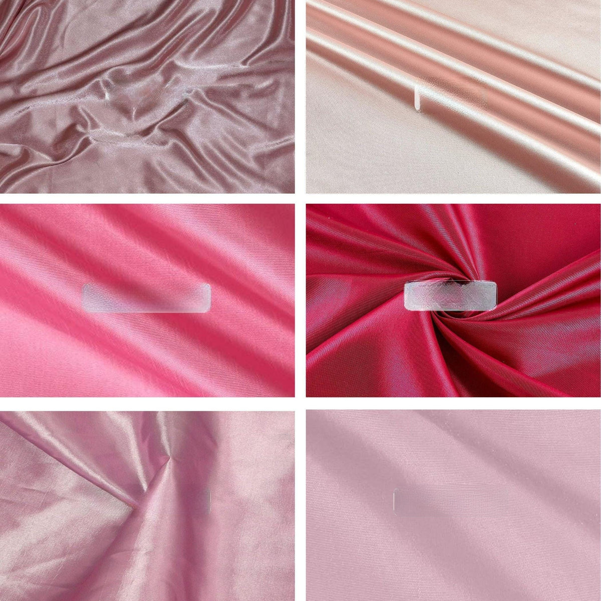 Taffeta Fabric, for Gowns, Drapes & Decor - Baby Pink