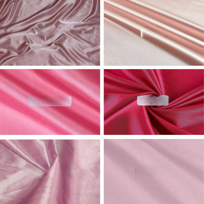 Taffeta Fabric, for Gowns, Drapes & Decor - Baby Pink